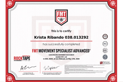 Link to: https://rocktape.com/pages/professional-education-fmt